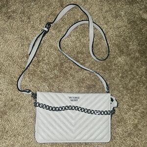 Victoria's Secret Cream Quilted Crossbody Bag